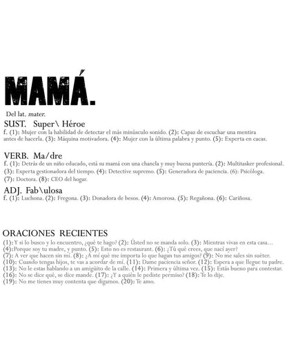 Playera para Mujer Def. Mamá
